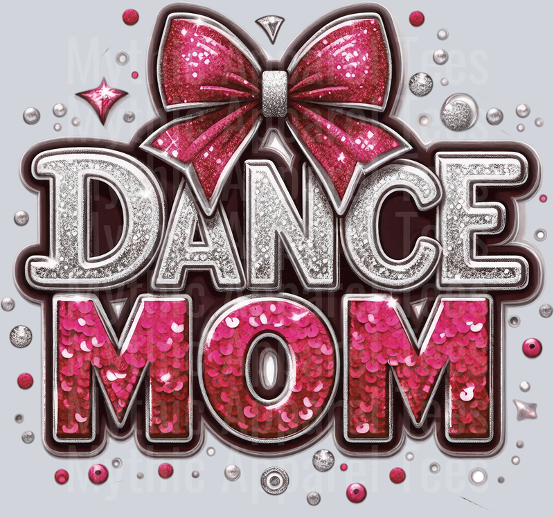 009 Dance Mom Sequins Maroon DTF Dance Mom Transfers