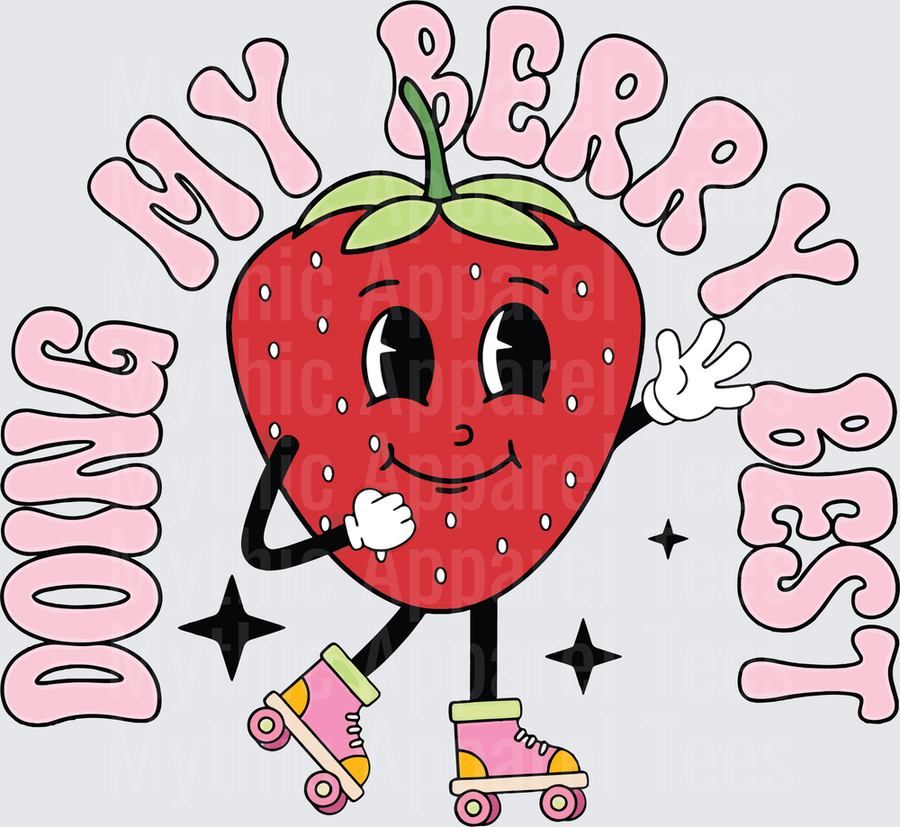 Strawberry Shortcake Retro Roller Skate Doing My Berry Best