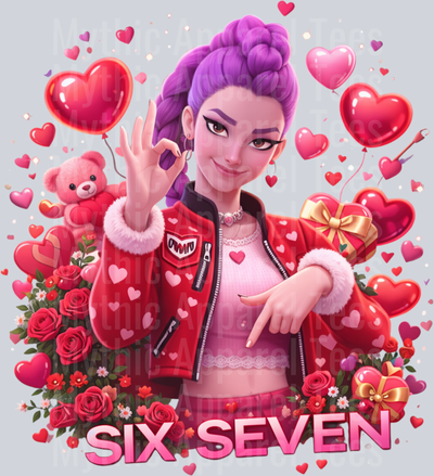 6 7 K-Pop Demon Hunters DemonX Valentines Day Transfers