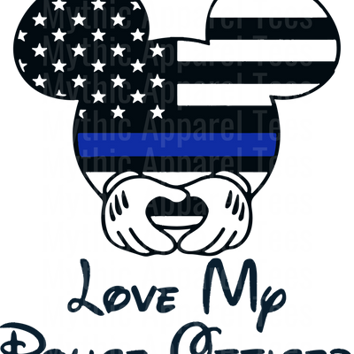 Police Officer Blue Line Back The Blue Transfers
