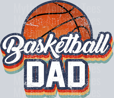 44 Basketball Dad Vintage 90S Style Basketball Father Gift T-Shirt