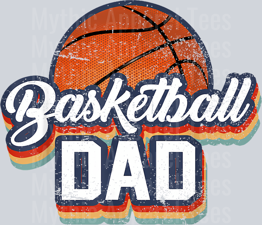 44 Basketball Dad Vintage 90S Style Basketball Father Gift T-Shirt