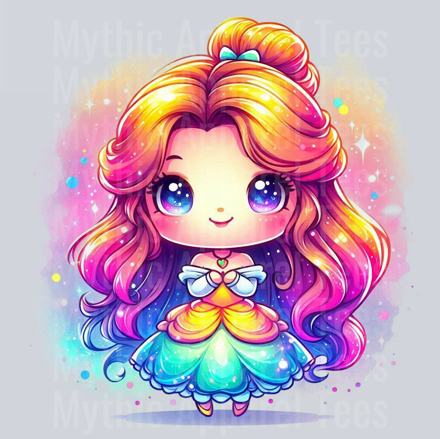 Belle Disney Princess Colorful Pop Art Pop Culture Cosmic style