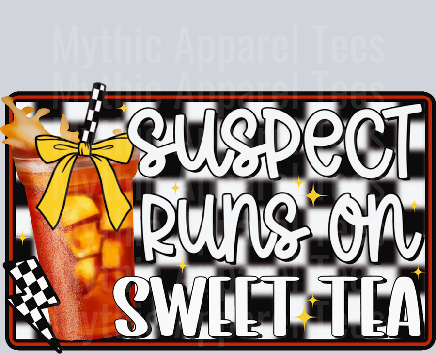 Suspect runs on sweet tea DTF Suspect Transfers