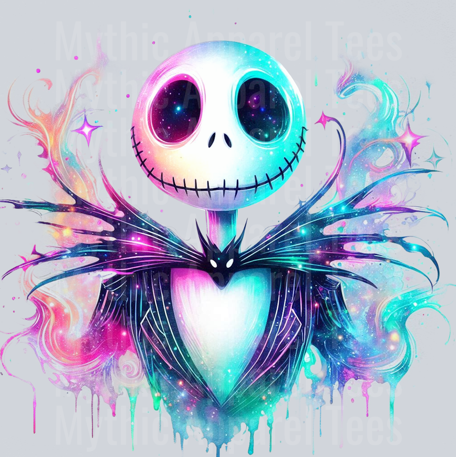 Jack Skellington Nightmare Before Christmas Disney 2 Colorful Pop Art Pop Culture Cosmic style