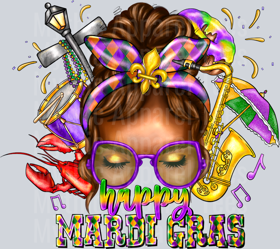 Happy Mardi Gras Girl