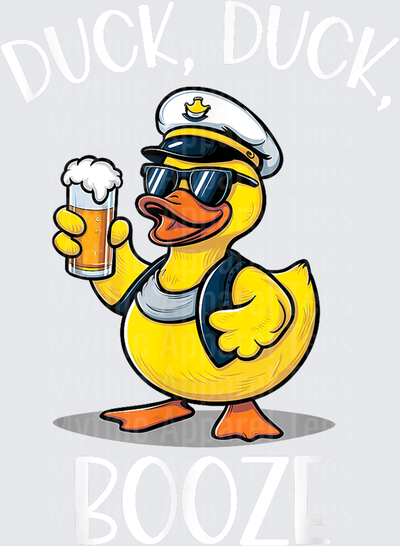 Jeep Ducks Duck Duck Booze Captain Duck Holding Beer