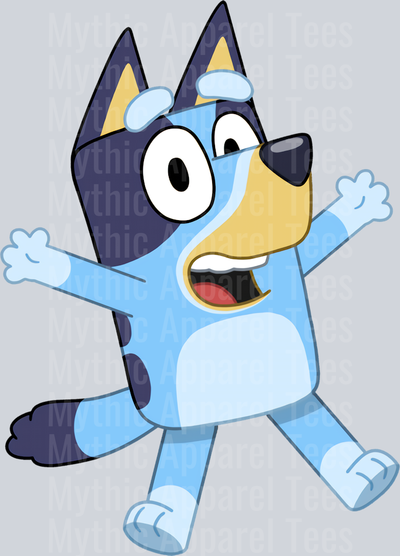 Happy fun funny bluey DTF Bluey Transfers