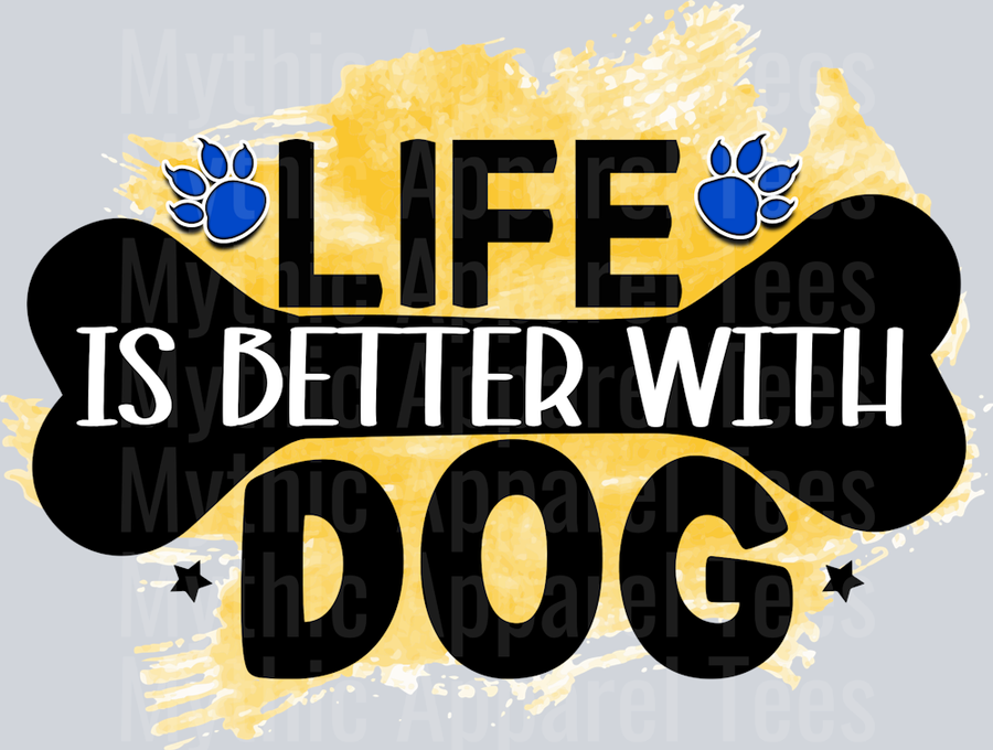 Rms0091-18 life is better with dog