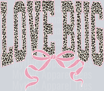 Beautiful Leopard Love Transfers