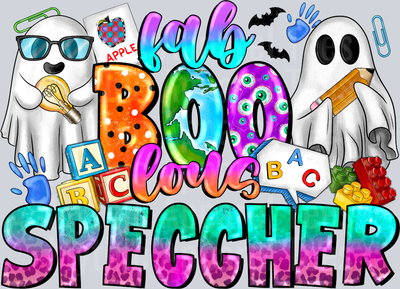 Fab boo Lous Speccher Spooky Halloween Teacher
