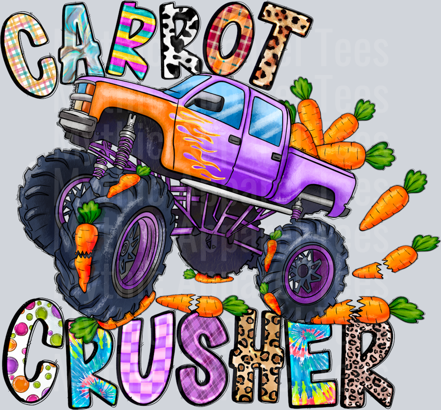 Carrot Crusher Monster Truck Easter