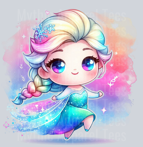 Elsa Disney Princess Colorful Pop Art Pop Culture Cosmic style