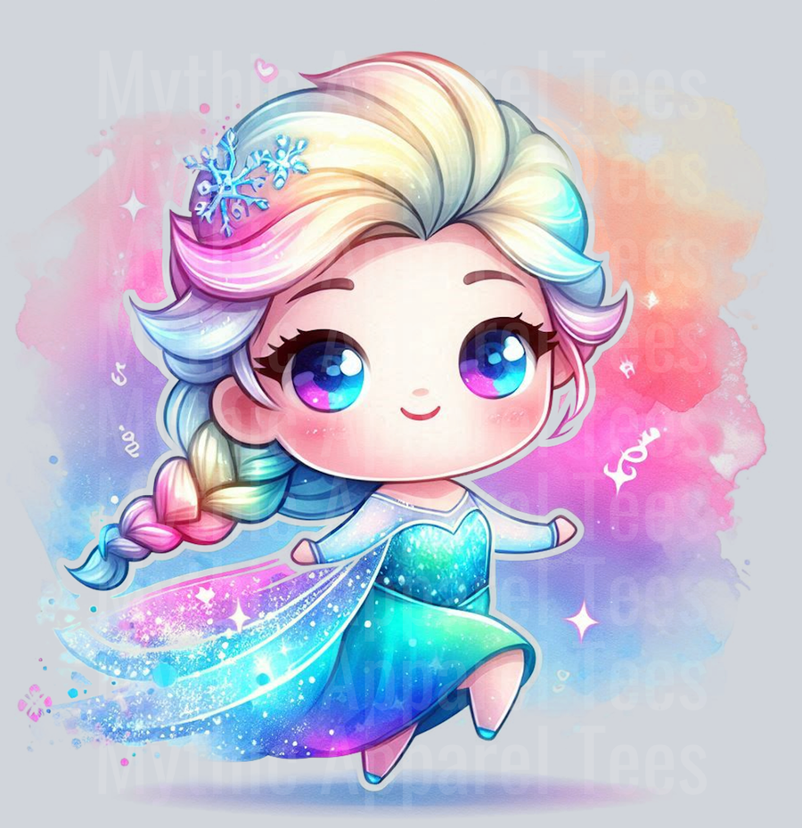 Elsa Disney Princess Colorful Pop Art Pop Culture Cosmic style