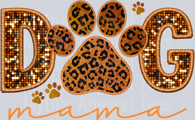 Dog mama gold DTF Dog Transfers