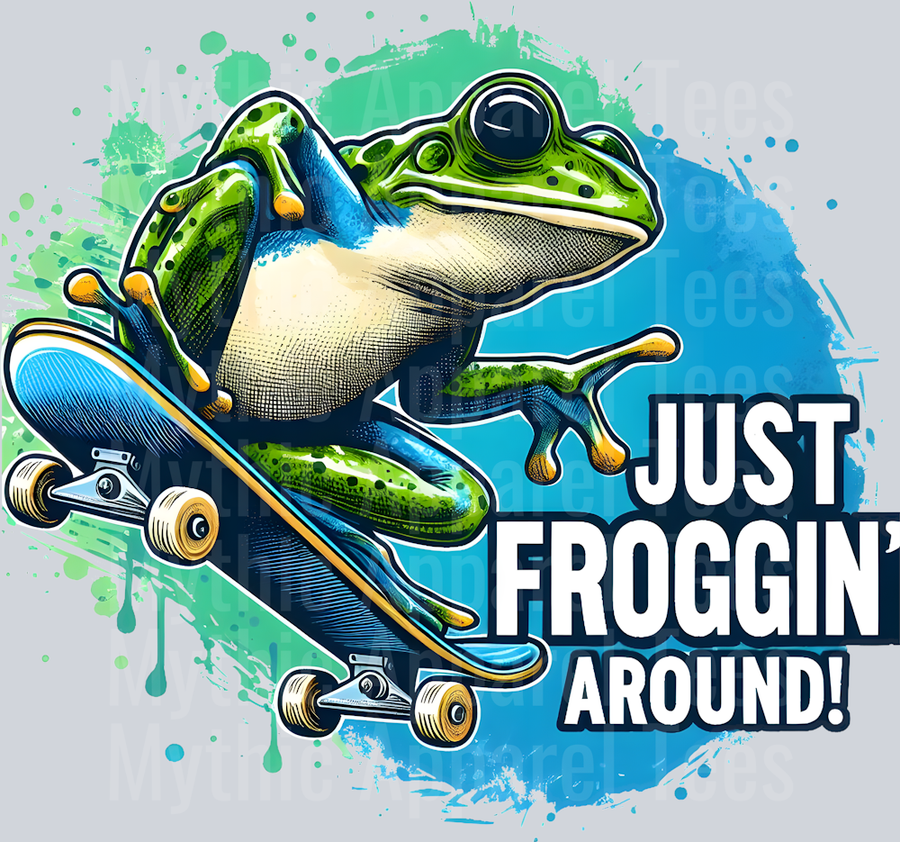 Just Froggin around DTF Frog Transfers