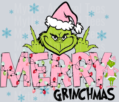 Merry Grnichmas pink