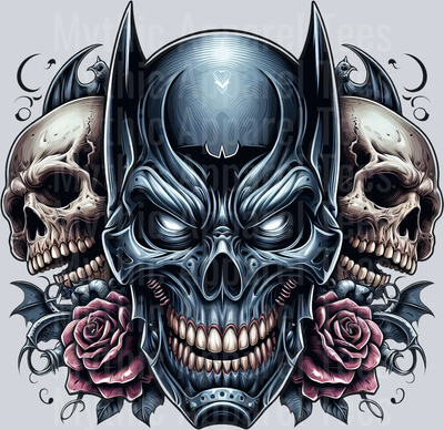 Batman Skull Pt 2 DTF Superhero Transfers