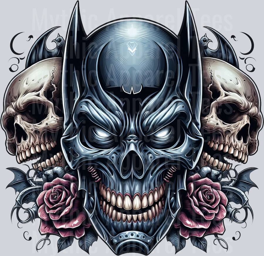 Batman Skull Pt 2 DTF Superhero Transfers