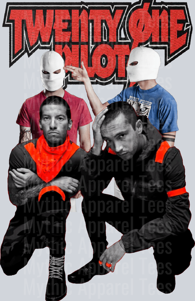 Twenty One Pilots DTF Pop Culture Transfers