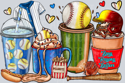 Busy Raising Ballers Softball and Baseball Coffee