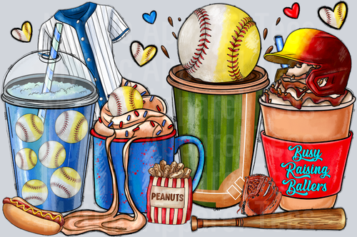 Busy Raising Ballers Softball and Baseball Coffee