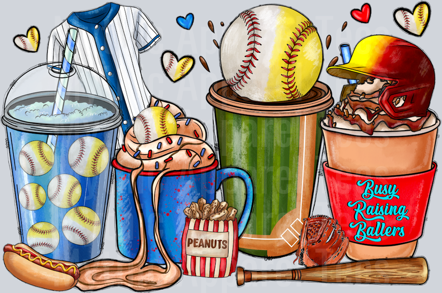 Busy Raising Ballers Softball and Baseball Coffee