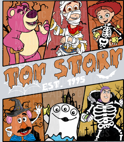 Spooky Toy story Halloween design 2 DTF Disney Transfers
