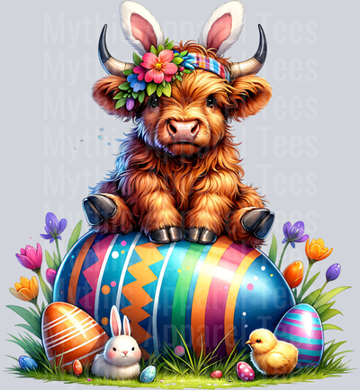 Easter Highland Cow