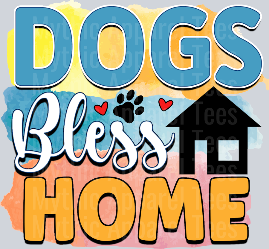 Rms0091-12 dogs bless home