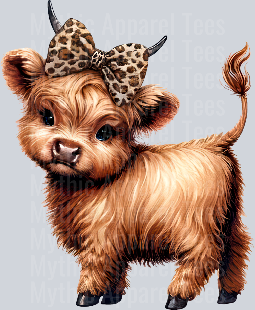 Boojee Highland Cow 22 DTF Boojee Highland Cow Transfers