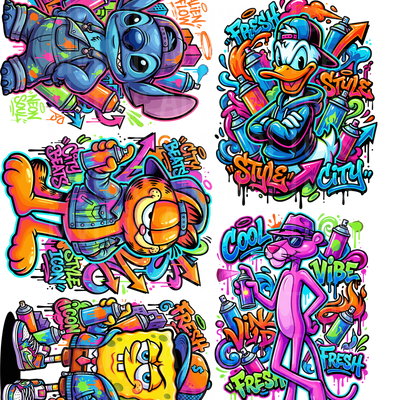 KIDS POP VARIETY GANG SHEET 10 FULL SIZE IMAGES