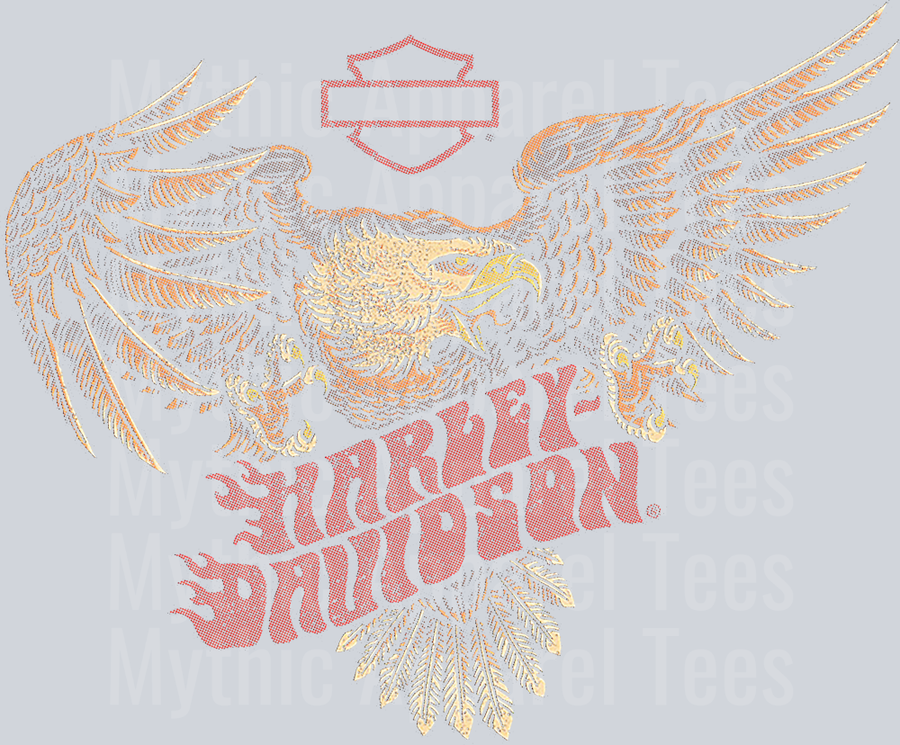 Harley 2 Halftone (for Black Shirts)