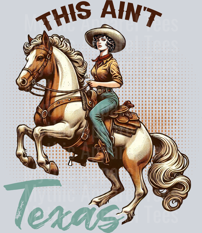 This Ain't Texas Retro DTF Western Girl Transfers