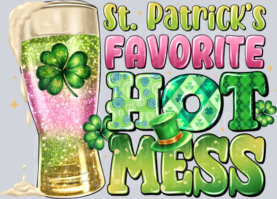St Patrick's Day Favorite Hot Mess Drinking