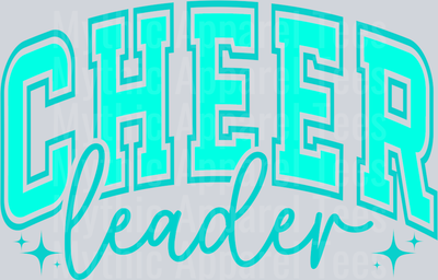Cheerleader Blue Varsity Letters