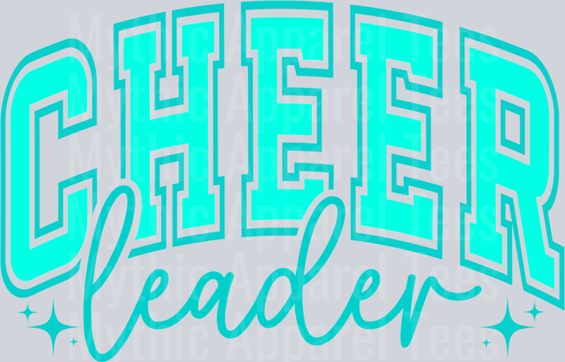 Cheerleader Blue Varsity Letters