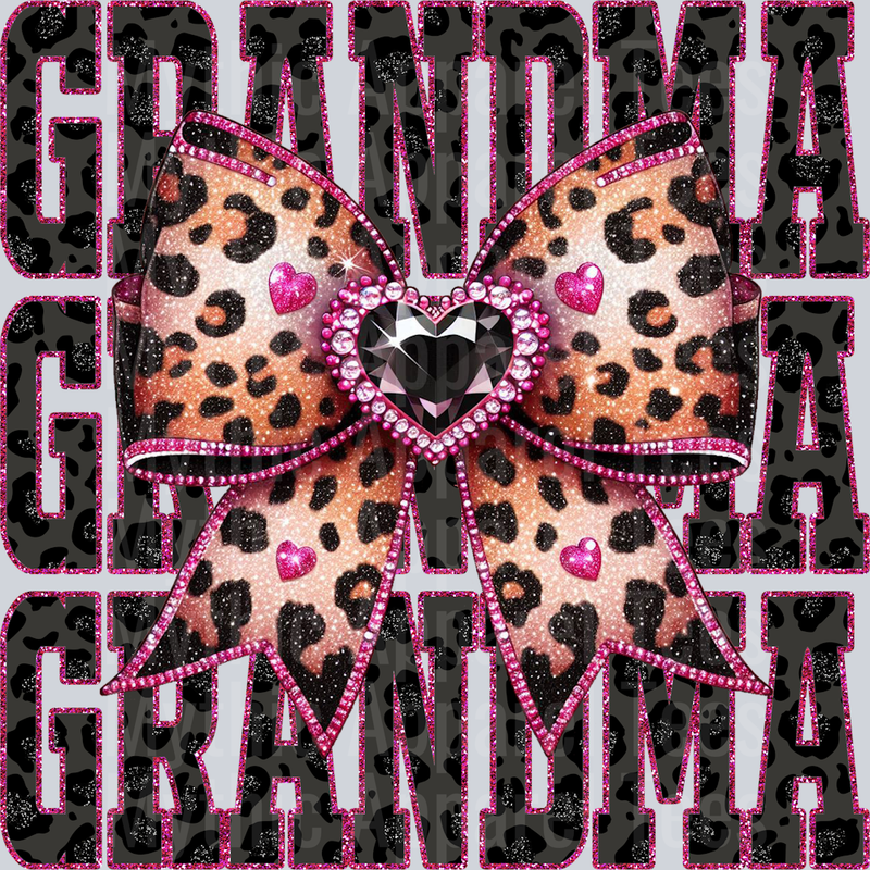 Leopard Bow Grandma
