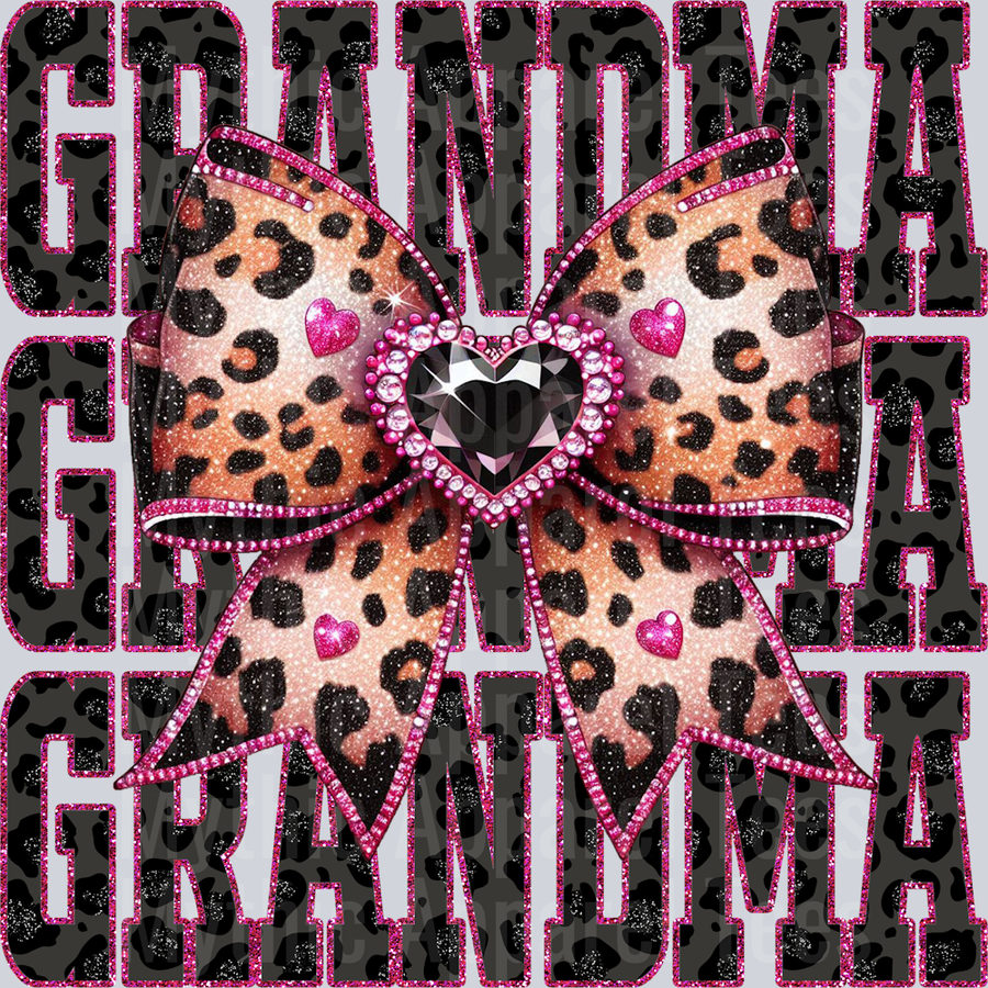 Leopard Bow Grandma