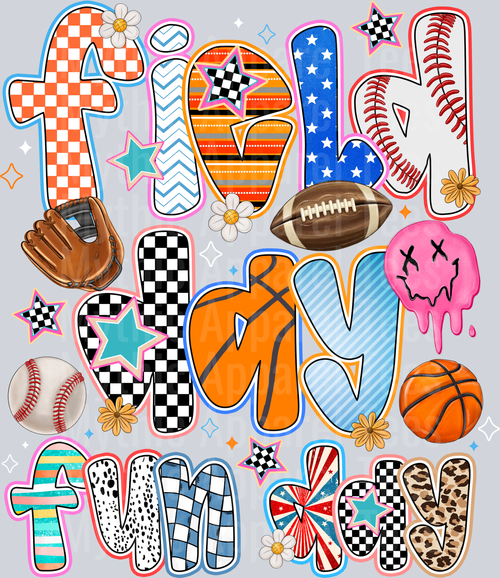 Field Day Fun Day Sport DTF Summer Transfers