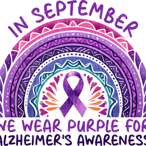 Alzheimer's Awareness DTF Transfer