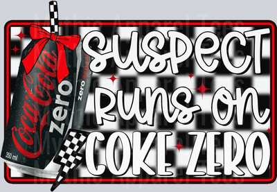 suspect Coke Zero DTF Drink Transfers