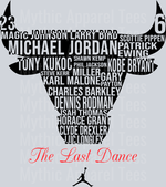 Michael Jordan, Chicago Bulls, The Last Dance, Scottie Pippen, Dennis Rodman, Larry Bird, Magic Johnson, Kobe Bryant, Phil Jackson, Tony Kukoc, Shawn Kemp, Charles Barkley, Isiah Thomas, Horace Grant, Clyde Drexler, Retro Style, Sports Transfers,
