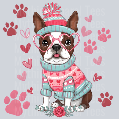 bostonterrier Dog Valentines Day