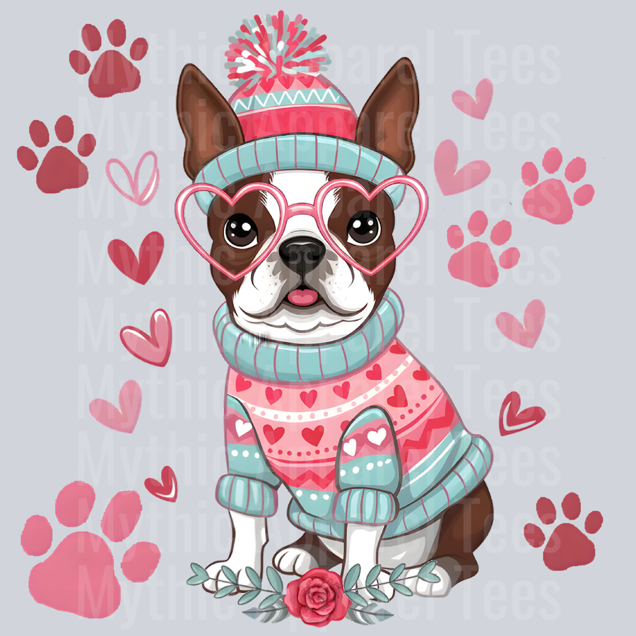 bostonterrier Dog Valentines Day