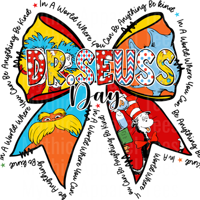 Dr Suess DTF Transfer
