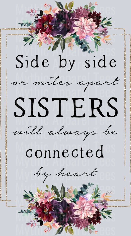Side by side sisters DTF Sister Transfers