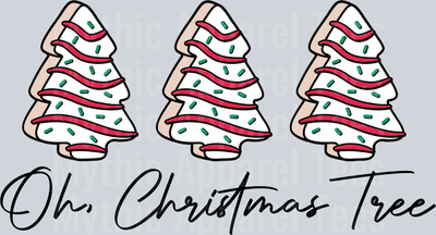 Oh christmas tree Little Debbie Christmas Tree cake DTF Christmas Transfers