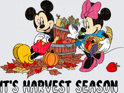 Disney Fall and Thanksgiving Mickey and Minnie Harvest Season