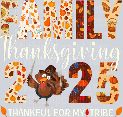 Family Thanksgiving 2025 Thanksgiving Crew Matching Group T-Shirt (3)